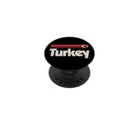 Retro Turkey Flag Turkiye Red Turk Bayragi PopSockets Adhesive PopGrip