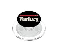 Retro Turkey Flag Turkiye Red Turk Bayragi PopSockets PopGrip for MagSafe
