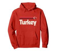 Retro Turkey Flag Turkiye Red Turk Bayragi Pullover Hoodie