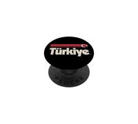 Retro Turkiye Flag Turkey Red Turk Bayragi PopSockets Adhesive PopGrip