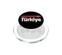 Retro Turkiye Flag Turkey Red Turk Bayragi PopSockets PopGrip for MagSafe