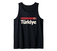 Retro Turkiye Flag Turkey Red Turk Bayragi Tank Top