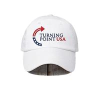 Retro Turning Point Action Print Baseball Cap Unisex This is The Turning Printed Hat Freedom Vintage Hats (UK, Alpha, One Size, White)