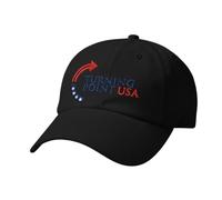 Retro Turning Point1 Action Print Baseball Cap - This is The Turning Printed Hat Freedom Vintage Hats for Men Women Black