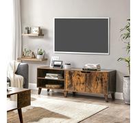 Songmics Vasagle Tv Cabinet For Tvs Up To 65 Inches, 140 Cm Wide Tv Stand With 2 Doors, Adjustable Shelves, Tv Table