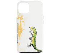 Retro TV Static Noise Gecko Lizard Art Case for iPhone 13