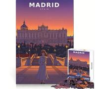 Retro Twilight at The Palace Gates Jigsaw Puzzles for Adults1000 Piece Mind Game Toy Anxiety Relief Neat Cut Art Collectible (38x26cm)