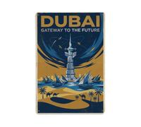 Retro UAE Dubai Travel Metal Tin Sign