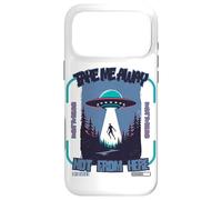 Retro UFO Abduction Sci-Fi Alien Beam Me Up Aesthetic Art Case for iPhone 17 Pro Max