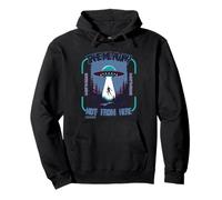 Retro UFO Abduction Sci-Fi Alien Beam Me Up Aesthetic Art Pullover Hoodie