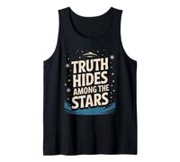 Retro UFO Alien Conspiracy Design Tank Top