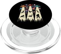 Retro UFO Beams Bigfoot and Mystery Creatures PopSockets PopGrip for MagSafe