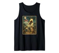 Retro UFO Bigfoot Cats Know Everything Alien Abduction Tank Top
