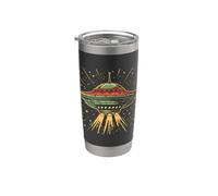 Retro UFO Flying Saucer Alien Spaceship Design Stainless Steel Insulated Tumbler