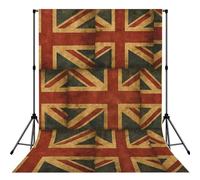 Retro Uk British Flag 5x7ft Photography Backdrop, Photo Background With Rod Pocket, Foldable Studio Backdrop For Birthday, Wedding, Party Decoration