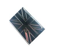 Retro Union Jack Black & White Metal Enamel Country Flag Pin Badge