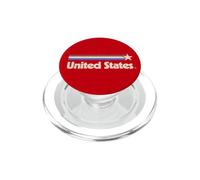 Retro United States Flag USA Red America PopSockets PopGrip for MagSafe