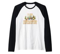 Retro Unplugged Slightly Lost Adventure Pun Outdoors Funny Raglan Baseball Tee