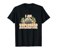 Retro Unplugged Slightly Lost Adventure Pun Outdoors Funny T-Shirt