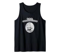 Retro USS Constitution Design by Turbo Volcano Tank Top