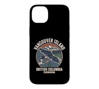 Retro Vancouver Island Orcas Salmon British Columbia Canada Case for iPhone 14 Plus