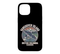 Retro Vancouver Island Orcas Salmon British Columbia Canada Case for iPhone 15