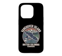 Retro Vancouver Island Orcas Salmon British Columbia Canada Case for iPhone 15 Pro