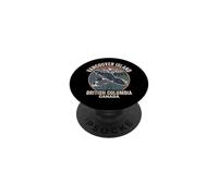 Retro Vancouver Island Orcas Salmon British Columbia Canada PopSockets Adhesive PopGrip