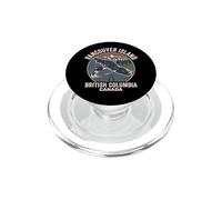 Retro Vancouver Island Orcas Salmon British Columbia Canada PopSockets PopGrip for MagSafe