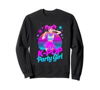 Retro Vaporwave Idol Style K Pop Party Girl Sweatshirt