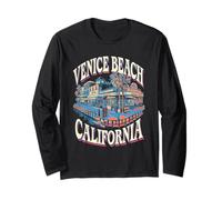 Retro Venice Beach West Coast Logo Shirt Long Sleeve T-Shirt
