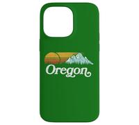 Retro Vibe Oregon Sweatshirt Vintage Mountains & Sun Case for iPhone 14 Pro Max