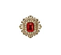 Retro Victorian Crystal Ruby Flower Brooch Pin Ladies Accessories Gift #2 Red
