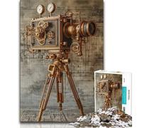 Retro Video Camera Puzzles 1000 Pieces for Adults,Challenging Game And Family Play for Is Ideal As A Gift for The Whole Family (50x75cm)
