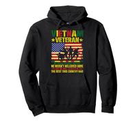 Retro Vietnam War Veteran Honor Courage Sacrifice Patriotic Pullover Hoodie