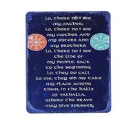 Retro Viking Prayer Thirteenth Warrior Lo There Do I See My Father Water Resistant Mouse Pad Computer Mouse Mat with Anti-Slip Rubber Base for Office Laptop Gaming Working 11.8" x 9.8"