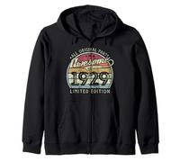 Retro Vintage 1929 Limited Edition 97th Birthday Zip Hoodie