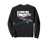 Retro Vintage 1930's Douglas DC3 Airplane Aircraft Novelty Sweatshirt