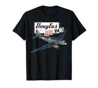 Retro Vintage 1930's Douglas DC3 Airplane Aircraft Novelty T-Shirt