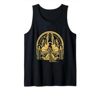 Retro vintage 20s 30s style art deco design fashion black Tank Top