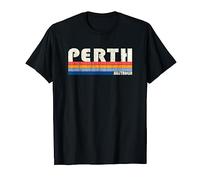 Retro Vintage 70s 80s Style Perth, Australia T-Shirt