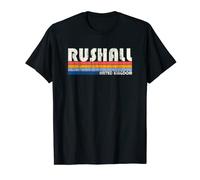 Retro Vintage 70s 80s Style Rushall, United Kingdom T-Shirt
