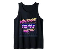Retro Vintage 80s 79th Gift Birthday Men Women Vintage 1947 Tank Top