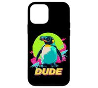 Retro Vintage 80s 90s Dude Emperor Penguin Lover Case for iPhone 12 mini