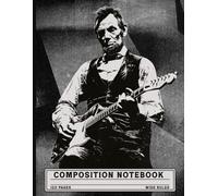 Retro Vintage Abe Lincoln Aesthetic Composition Notebook: Grunge Guitarist President Journal for College Students