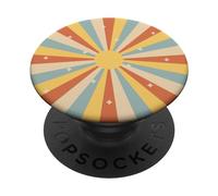 Retro Vintage Abstract Sunset Nostalgic Style Phone Popper PopSockets Swappable PopGrip