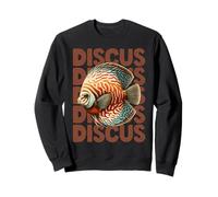 Retro Vintage American Cichlids Lovers Cool Art Discus Sweatshirt