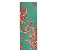 Retro Vintage animal sea yoga mats in bulk for home gym printed, non slip, non slip yoga mat towel with bag tapete para ejercicio 71x26 inches