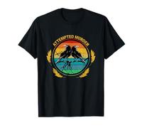 Retro Vintage Attempted Murder Crows & Ravens Teacher T-Shirt