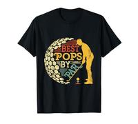 Retro Vintage Best Pops By Par Tee Men Golfing Golf Lover T-Shirt